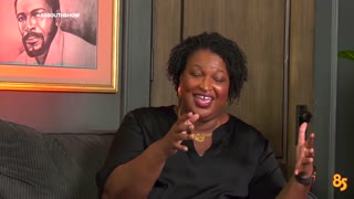 WATCH: Stacey Abrams Tries to Hold Back Laugh at Joke About Biden’s Mental Decline
