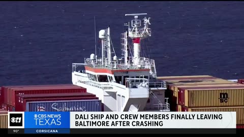 Dali cargo ship leaves Baltimore nearly 3 months after crash