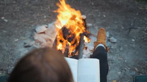 a girl reading a book