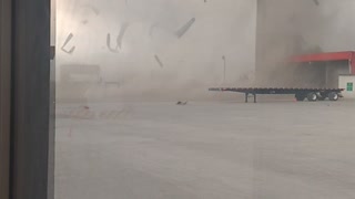 Tornado Tears Apart Truck Depot