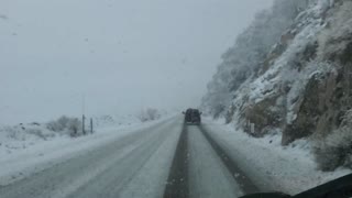 Snow drive hwy 38 from VOF to angelus oaks. 2pm fri jan 29 2021