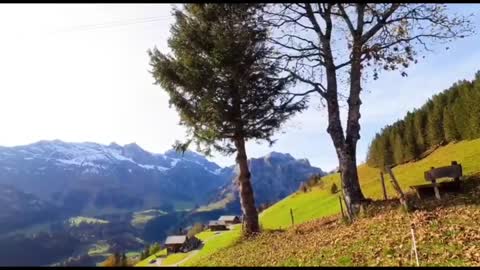 Alps, Switzerland Relaxing Beautiful Music, Peaceful Soothing Instrumental Music, Autumn Wonder