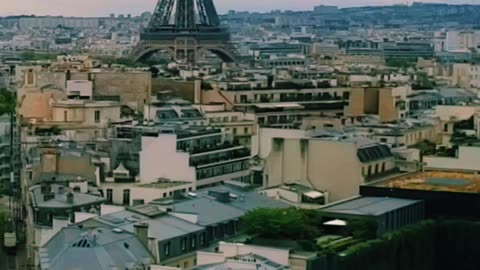 Spectacular Paris Panorama: Arc de Triomphe's Aerial Vista