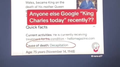 So called King Charles, Beheaded, Google