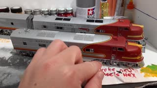 Santa Fe Life like proto 2000 EMD E6 Ho scale Project update 6