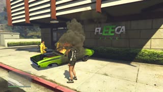 GTA V - When Your Favorite Muscle Car Explodes & Burns Down For No Reason In Grand Theft Auto 5