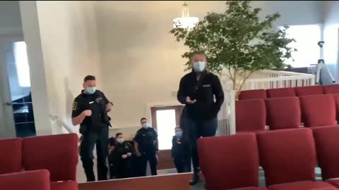 Police tried to intimidate church goers