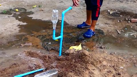 Diy Project To make Water pump with plastic bottles faster without Electricity 🔌