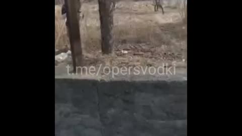 Ukraine War - Servicemen of the Armed Forces of Ukraine place mines in the private sector