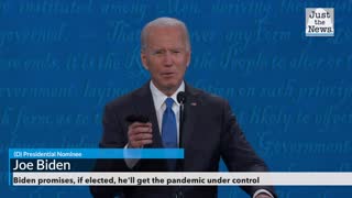 Biden promises, if elected, he'll get the pandemic under control