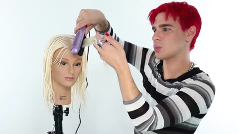 Pro Hairdresser Tries The Viral Tiktok Wet To Dry Flat Iron