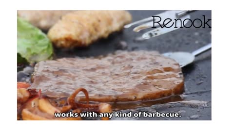 Renook Grill Mat Set of 6-100% Non-Stick BBQ Grill Mats