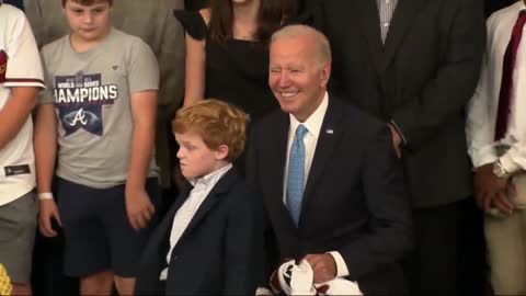 Creepy Joe Biden: 'Everybody Under 15 come here...'