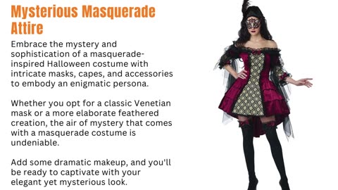Halloween Costumes to Achieve a Mysterious Look