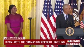 Barack Obama Thanks Biden For 'Faith In Our Democracy' At White House Portrait Unveiling