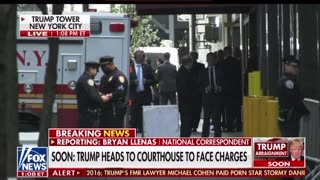 President Trump heading to the courthouse