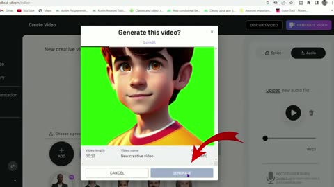 AI generate video editing AI generator video editing hello