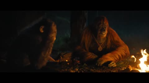 Kingdom of the Planet of the Apes - Official 'Campfire' Clip (2024) Kevin Durand, Peter Macon
