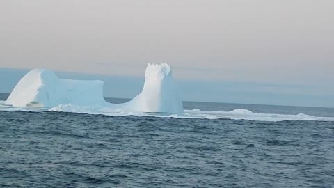 Greenland Iceberg Collapse at Sunset