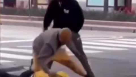 Car Thief Gets Caught And Beaten