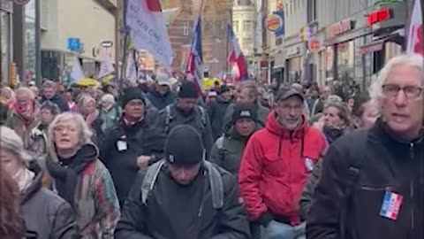 Amsterdam, Netherlands: Protesters marched through the streets to protest against the launch of the Central Bank Digital Currency (CBDC) in the Netherlands.