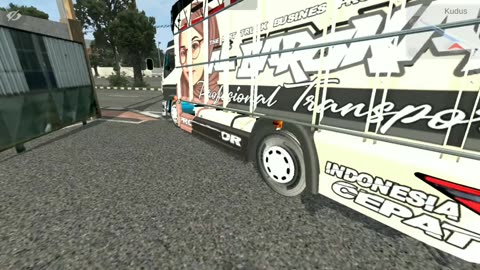 Indonesian bus simulator gameplay, troops of runners