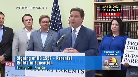 Gov. DeSantis signs the Parental Rights in Education bill