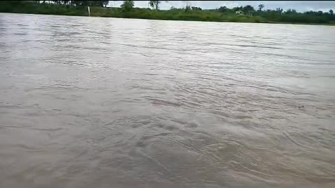 River full of water west bengal India