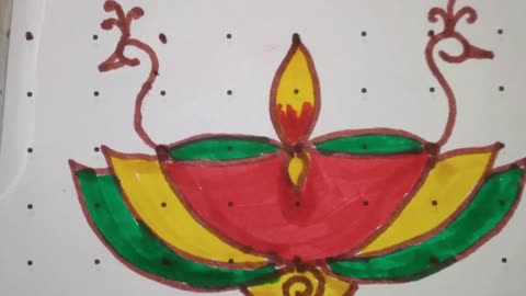 Easy dot rangoli designs for beginners