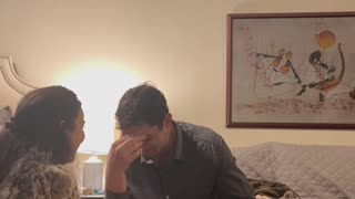 Husband Finds Out They are Having Their First Baby