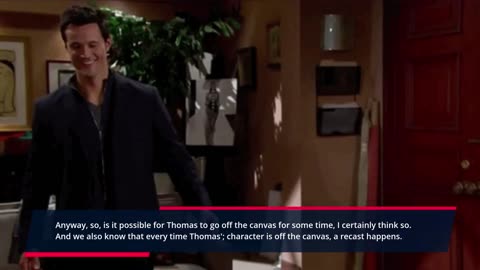 Is Thomas Leaving Redemption Or Departure The Bold and The Beautiful Spoilers