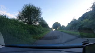 Driving on country road speed lapse.