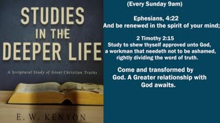 Bible Study With E. W. KENYON (Pastor Tony frazee) 9am 2023-09-17