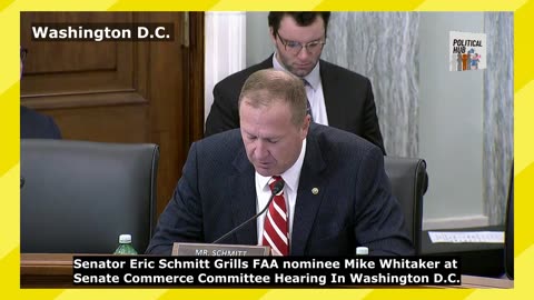 Schmitt's Intensive Inquiry: Senate Commerce Committee Grilling of FAA Nominee Mike Whitaker
