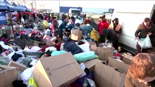 Refugee stood "all day and night" at Ukraine border