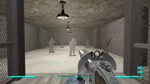 Just spending time in the virtual gun range to try out the guns for the upcoming Fallout London mod