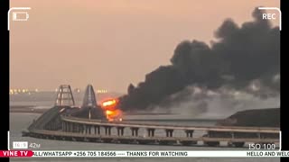 CRIMEAN BRIDGE ON FIRE..!!