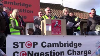Cambridge Congestion Charge Protest 26th February 2023: Part 8 - Alan Sharp and Shapour