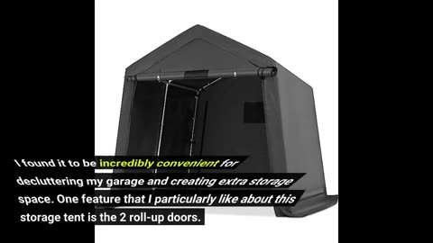 Customer Reviews: ADVANCE OUTDOOR 8x8 ft Storage Tent with 2 Roll up Doors & Vents Outdoor Port...