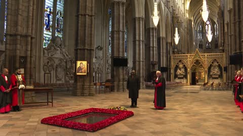 South African President Cyril Ramaphosa visits Westminster Abbey