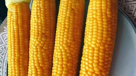 Corn with butter cook