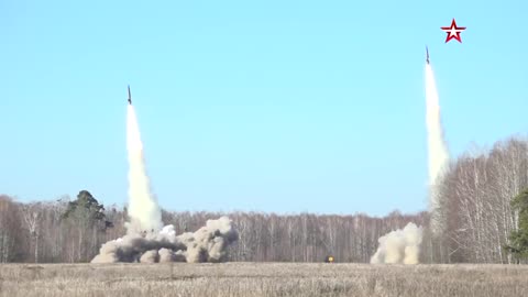 Footage of missile launches from Tochka-U complex