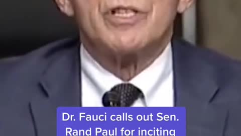 Dr. Fauci calls out Sen. Rand Paul for inciting death threats