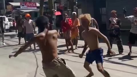 Street brawl