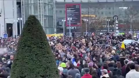 The MSM won't show this! French people Protest against pension reform!