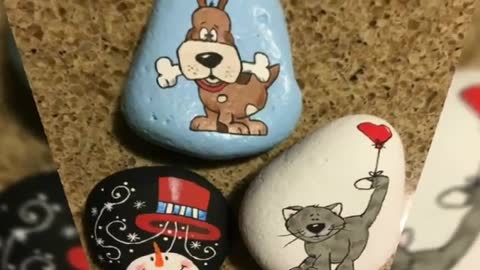 new amazing animal painted rocks and stone ideas for beginners