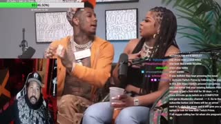 DJ Akademiks Reacts To Chrisean Rock getting dragged out of Her Interview with Blueface by security!