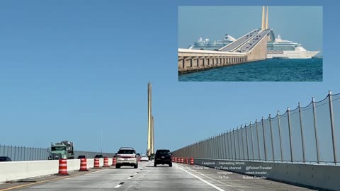 Driving over The Sunshine Skyway Bridge 2023