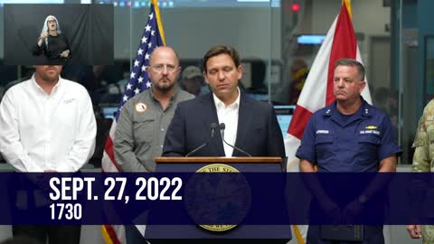 Governor DeSantis Declares Evacuation Warnings for Hurricane Ian Before Landfall