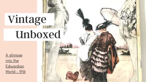 Travel in Time with VintageUnboxed - Harper's Bazaar 1910s Fashion Magazine